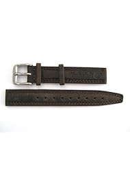 GORGEOUS 14MM BROWN TIMBERLAND PADDED GENUINE LEATHER WATCH BAND STRAP