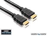 PureLink HC0002-005 - basic+ Serie. Zertifiziertes High Speed HDMI Kabel mit 24 kt. vergoldeten Steckkontakten - FullHD 1080p, 1440p, 1600p, 2160p und 4Kx2K. Deep Color und x.v.Color. HDMI A Stecker auf HDMI A Stecker. Dreifache Abschirmung. Länge: 0,50m