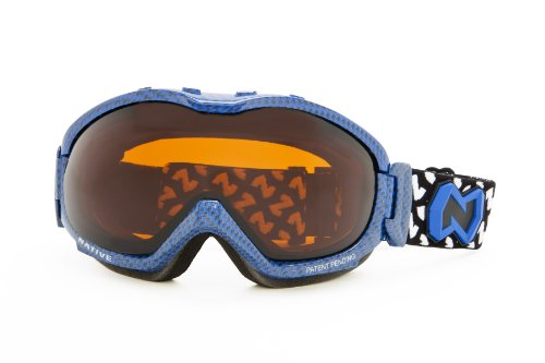 Native Eyewear Boomer Polarized Goggle (Amber, Blue Carbon Fiber)