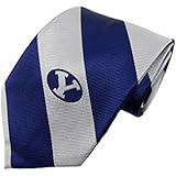 NCAA BYU Cougars Stripe Necktie, Blue, One Size