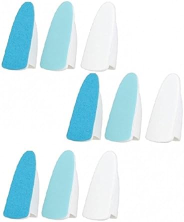 Viproo® Electronic Nail Care System Replacement Heads Pedicure Manicure Buffer File Shine Nail Care Tool (3 Set)