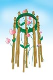 Bosmere N505 Bean and Sweet Pea Ring. Use with 10 canes.