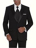 Versini Single-Button, Non-Vented Black Tuxedo