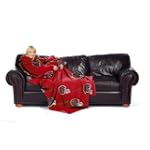 Tampa Bay Buccaneers Adult Comfy Throw Blanket with Sleeves