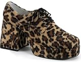 Pleaser Funtasma Brand Style Jazz-02 Mens Pimp Costume Disco Cheetah Faux Fur Leopard Platform Shoes