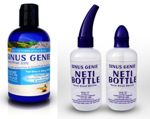 Best Price Buster Brands - Sinus Genie Nasal Rinse Bottle with FREE Sinus Genie Salt