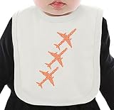 Decorative Airplanes ネクタイを有する有機ビブ Medium