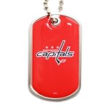 Washington Capitals Dog Tag Domed Necklace Charm Chain