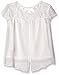 Amy Byer Girls' Woven Top with Necklace Trim