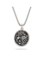 Sterling Silver Leo Zodiac Pendant July 23 - Aug. 23