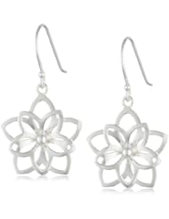 Sterling Silver Open Double Flower Earrings