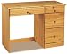 Kitchen & Housewares : Solid Wood 4 Drawer Desk - Honey Finish FREE SHIPPING!