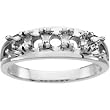 14K White Gold Mother's Ring - 5 Gemstone -- YOU CHOOSE THE COLORS!