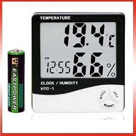 Big Savings--bluelans Electronic Digital Indoor/outdoor Thermometer Hygrometer with Clock/humidity/timer
