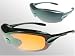 Super-Set mecara THIN AIR (Mod.2009/Z9RS1GT1) Sonnenbrille / Sportbrillen-Set mit Wechselscheibe, Stirnpolsterung und Gürteltasche mit Topausstattung und einem Pflege-Set und einer Gürteltasche