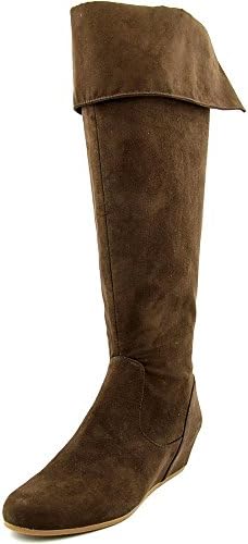 Crown Vintage Lulu Wide calf Women US 6 Brown Knee High Boot
