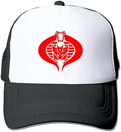 TTGHAT GI Joe Cobra Decepticon Printing Snapback Cap Sun Visor Baseball Mesh Hat Black