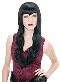 Vampiress Wig Vampire Witch Sorceress Black Wig