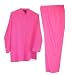 DENIM & CO SHIRT JACKET & YARN DYED PANTS SET $67 ~ Hot Pink ~ Ladies Plus Size 2X