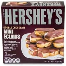Patissa Hersheys Double Chocolate Mini Creme Eclairs -- 108 per case.