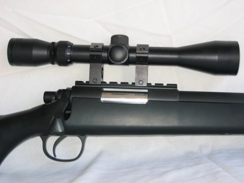 Values Pack Single Shot Bolt Action Airsoft Sniper Rifle w/ Scope 9 X Magnification + 8000 0.20 G Premium BBs