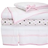 Pinzon 100% Combed Cotton 200TC Percale Hotel Stitching Crib Set