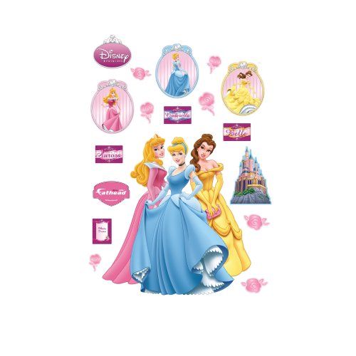 Princesses Aurora Cinderella and Belle Wall Decal