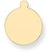 14K Gold Round Stamping Disc 0.018
