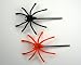 "Scary Halloween - Spiders in My Hair" Baby Girl & Toddler Hair Clip/Bobby Pin (Orange & Black)