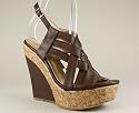 BASKET WEAVE SLINGBACK WEDGE