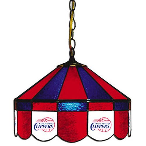 Los Angeles Clippers Stained Glass Pub Light Style: Direct Wire