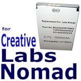 Battery for Creative Labs Zen Xtra