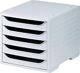 Produkt-Bild: 5 Star 275-8427.885 B&uuml;roboxen 270x340x255 mm grau/grau Kunststoff