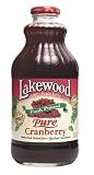 Lakewood PURE Cranberry Juice, 32-Ounce Bottles (Pack of 6)