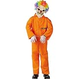 Boys Convict Clown Costume - Large