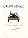 The Ford Model "A": "As Henry Built It": A Color, Upholstery and Production Facts Book