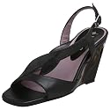 Taryn By Taryn Rose Women's Glamour Wedge,Black Combo,8.5 M US