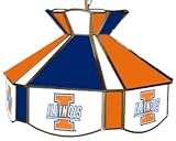 Illinois Fighting Illini Stained Glass Hanging Light