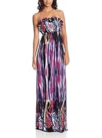 Aftershock Vestido Largo (Púrpura / Negro)