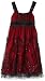 Ruby Rox Girls 7-16 Emma Party Dress With Caviar,Black/Red,16