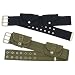 Vintage Uniforms - Women's Vintage Cotton Shooter's Belt with Pouches, Medium - Olive