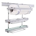 Wenko 5810100 K�chenrollenhalter Trio - Zubeh�r f�r Structura-Relingsystem, f�r 3 Rollen, Chrom, 33 x 32 x 16 cm