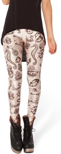 RedExtend29 Women's Digital Print Marine Elements Legs Tight Stretch Leggings
