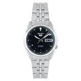Seiko Men's SNK361 Stainless Steel Analog with Black Dial Watch