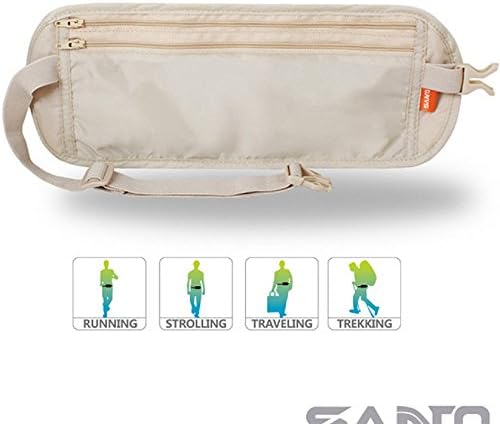 Cirkleoutdoor Running Belts Runners Belt Race Belt Fitness Workout Belt Fit Smartphones Waist Pack Belt Runners Belt Waist Pouch Sport Running Waist Bag Runner's Waist Pack (kahki)