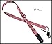 Legacystraps 1â€ Strap for A & F type Mandolin, Ukuleles and Guitars in Pink Daisy Design with 2 end tabs