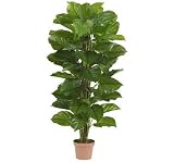 63 Large Leaf Philodendron Silk Plant (Real Touch)