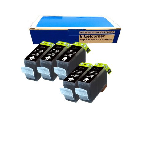 Inkjetcorner 5 New Compatible BLACK Ink Cartridge for Canon PGI-225BK Pixma iP4820 iP4920 iX6520 MG5120 MG5220 Wireless MG5320 MG6120 MG6220 MG8120 MG8220 MX882 MX892