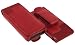 Premium Leather Case with Belt Clip for Apple iPod Nano 4 Nano-Chromatic 4th Generation 8 gb 8gb 16 gb 16gb 32 gb 32gb (Nano 4 Chromatic Not Included) + Bonus Young Micro Shoe Silicone Pouch for Nike+, Leather / Nylon Red