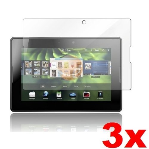 Neewer 3pcs Clear Screen Protector Guard w/ Cleaning Cloth for Blackberry Playbook